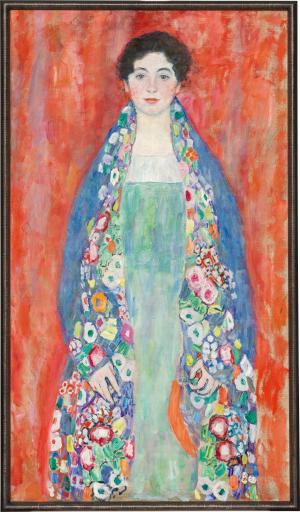  Das Auktionshaus im Kinsky präsentiert ein wiederentdecktes
Spitzenwerk der österreichischen Moderne: Das „Bildnis Fräulein
Lieser“ von Gustav Klimt
