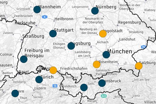 Vorschau Bild von Software von WIGeoGIS unterstützt Sie bei der
Händlernetzentwicklung. Damit analysieren Sie mithilfe von
Marktdaten und internen Unternehmensdaten ihren Markt, finden weiße
Flecken (White Spots), Potenzialgebiete, definieren Händlergebiete
und schaffen so die Grundlage für notwendige operative Maßnahmen.