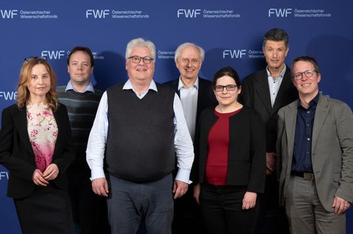 Agata Ciabattoni, Christoph Lampert, Sepp
Hochreiter, Gerhard Friedrich, Martina Seidl, Thomas Eiter, Axel
Polleres (v.l.n.r.)