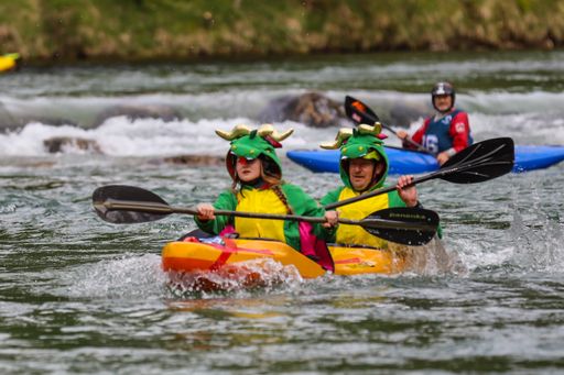 Vorschau Bild von Für alle, die einfach nur Wettkampfluft schnuppern
wollen und als Qualifikation für den Boardercross, gab es am Samstag
einen Fun Slalom.