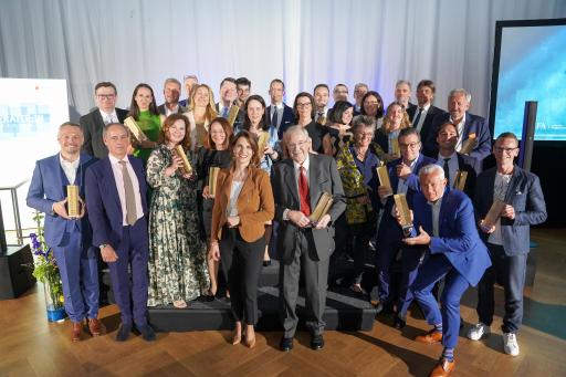 Die „Steuerberater:innen des Jahres 2024“ bei der
feierlichen Preisverleihung in den Wiener Sofiensälen.