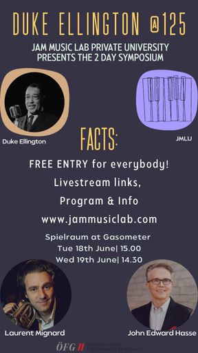 Programmflyer des Duke Ellington @ 125