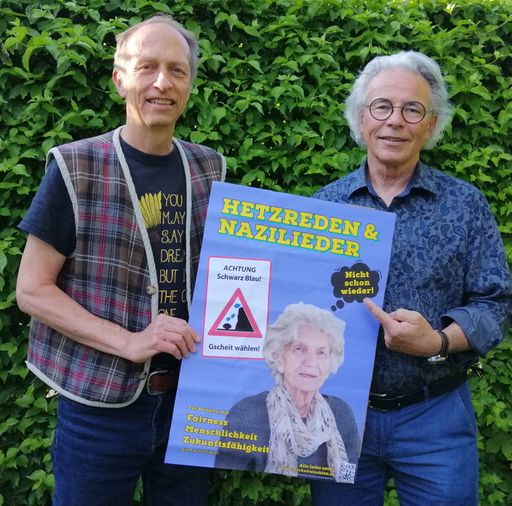  Die Initiatoren der Erinnerungskampagne Peter
Czermak und Hermann Proyer