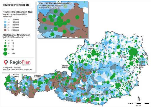 Vorschau Bild von Infografik zu den touristischen Hotspots in
Österreich