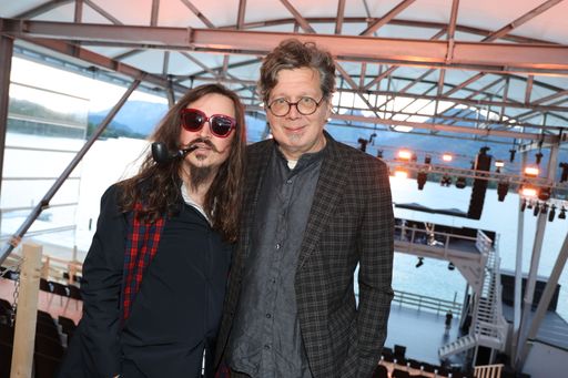 Vorschau Bild von Seebühne Wolfgangsee.Premiere des Mystical "Wolf"
in Ried am Wolfgangsee.v.l. Komponist Gerd Hermann Ortler und
Liberetto Franzobel.Foto: Franz Neumayr 23.1.2024
