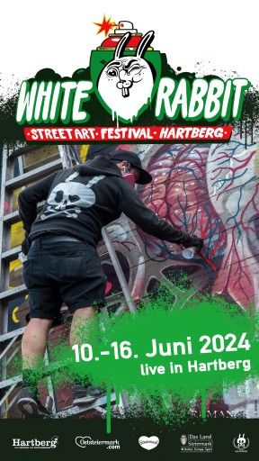 Vorschau Bild von Plakat "White Rabbit" - Streetart-Festival in Hartberg