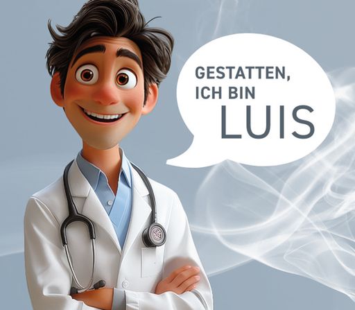 Der online Lungenarzt LUIS checkt mit Raucher:innen
ihre Symptome