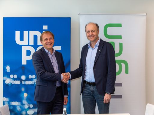 Von links nach rechts: Jan Taschenberger, COO New
Green Power & Gas, Uniper SE und Roman Bernard, CEO of NGEN GROUP