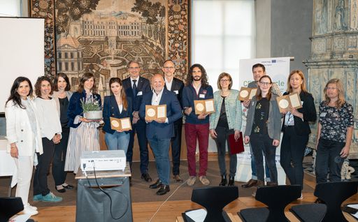 Die Preisträger*innen des CEFoodCycle Awards bei
der Verleihung in Brixen/Südtirol.