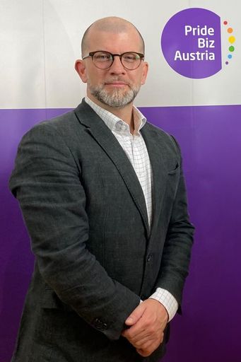 Lukas Burian, Präsident von Pride Biz Austria