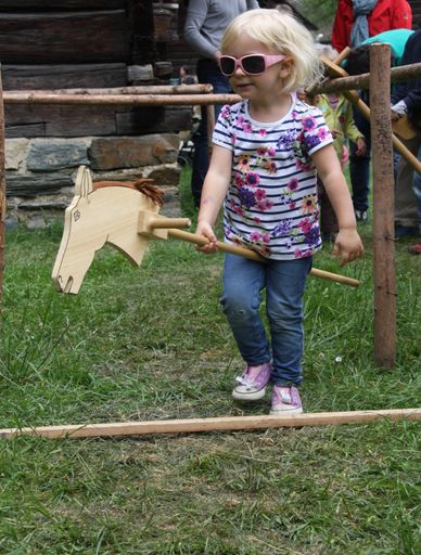 Vorschau Bild von Kind reitet das Steckenpferd im Österreichischen
Freilichtmuseum Stübing