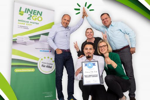 Vorschau Bild von BILD zu OTS - Linen2GO-Team mit dem ETSA-Preis 2024
für das innovativste Projekt