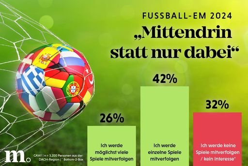Infografik zur Online-Studie Fußball-EM 2024