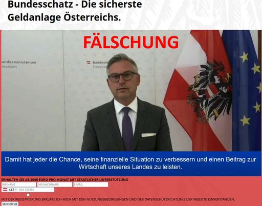 Gefälschte Webseite