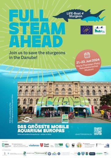  Flyer LIFE-Boat4Sturgeons: Das größte mobile Aquarium Europas mitten in Wien