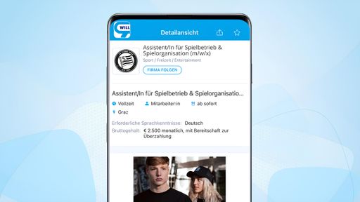 Meisterliche Jobs auf willhaben: Sturm Graz sucht
aktuell nach frischen Kräften für Mitgliederservice, Spielbetrieb &
Co.