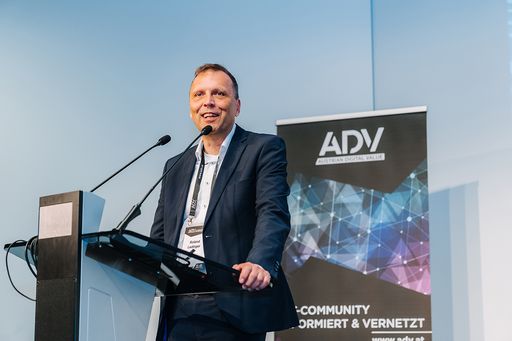 ADV-Präsident Roland Ledinger (BRZ) bei der
Eröffnung der e-Government Konferenz 2023