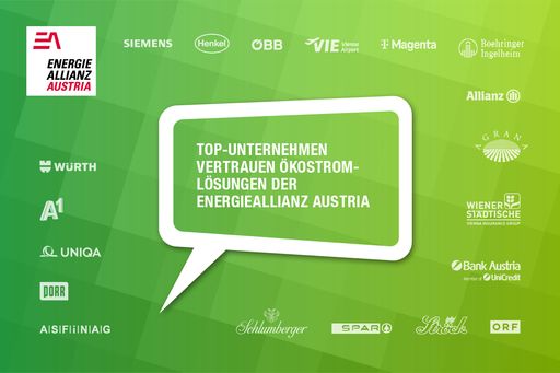  Top-Unternehmen vertrauen auf Ökostrom der EAA