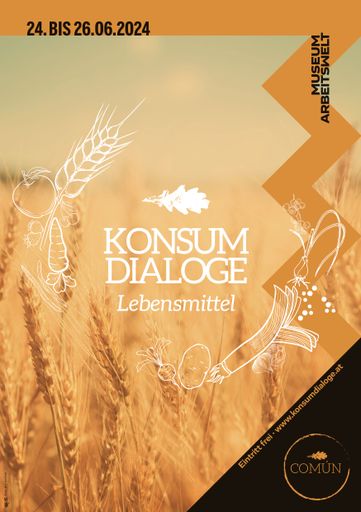 Plakat zu den "Konsumdialogen"