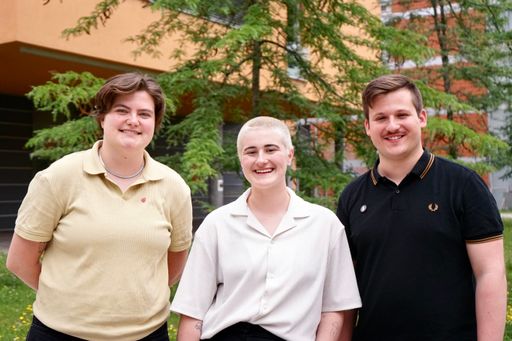 Das ÖH-Vorsitzteam bei der heutigen Sitzung in Linz