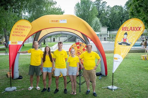  Die traditionelle Life Lounge Sommertour der Wiener
Gesundheitsförderung – WiG macht im Juli im Simmeringer Bad,
Strandbad Angelibad, Schafbergbad und im Strandbad Gänsehäufel Halt.
