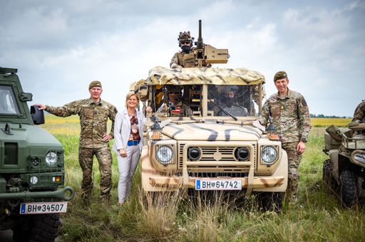 Kommandoübergabe des Jagdkommandos in Wiener Neustadt im Beisein
von Verteidigungsministerin Klaudia Tanner.