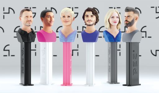 PEZ MyHEAD Gruppe Spenderköpfe