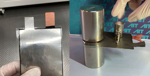  Der SOLIFLY-Demonstrator: Eine
Semi-Solid-State-Pouchzelle, die gleichzeitig Teil eines
strukturellen Bauteils sein kann.