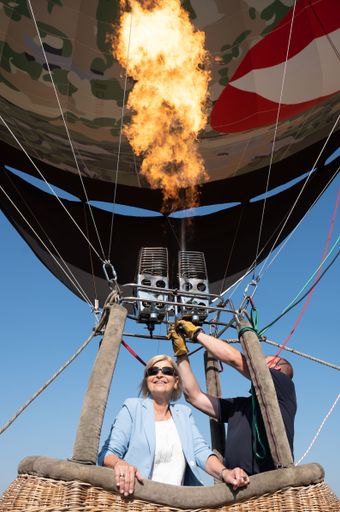FBM Tanner bei der Präsentation Heißluftballon in
Langenlebarn /Nö am 10 07 2024