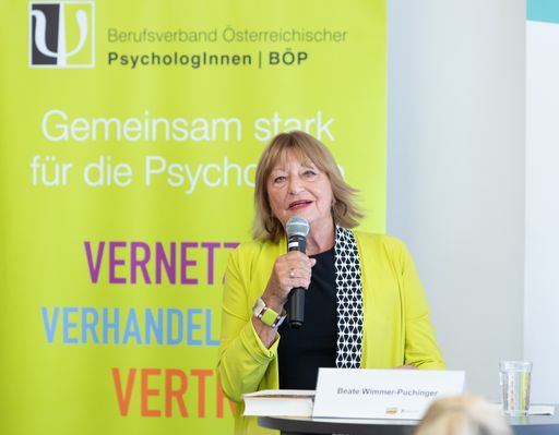 Vorschau Bild von a.o. Prof.in Dr.in Beate Wimmer-Puchinger, Gesamtleitung,
Präsidentin Berufsverband Österreichischer PsychologInnen (BÖP)
