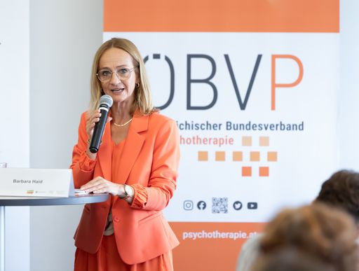 Vorschau Bild von Mag.a Barbara Haid MSc, Präsidentin
Österreichischer Bundesverband für Psychotherapie (ÖBVP)