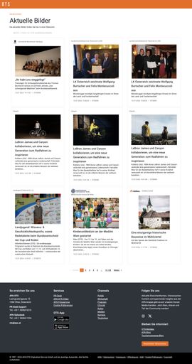 Vorschau Bild von Aussendungen können nach Channels (Politik,
Wirtschaft, Chronik, Kultur etc.), Zeitraum sowie anhand des Anhangs
gefiltert werden. Aussendungen mit Bildern, Videos, Audios, Terminen
oder PDF-Anhang sind so mit einem Klick sichtbar.