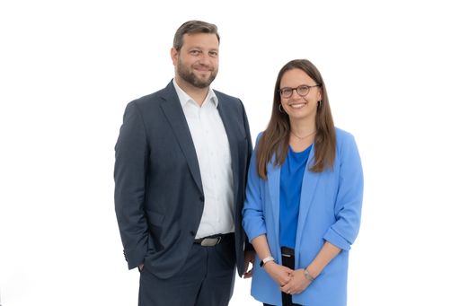 Markus Sumpich und Tiina Heinberg von der
VBV-Gruppe.