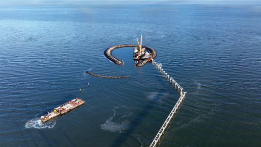 Vorschau Bild von Die Seebrücke Prerow während des Baus im Januar
2024