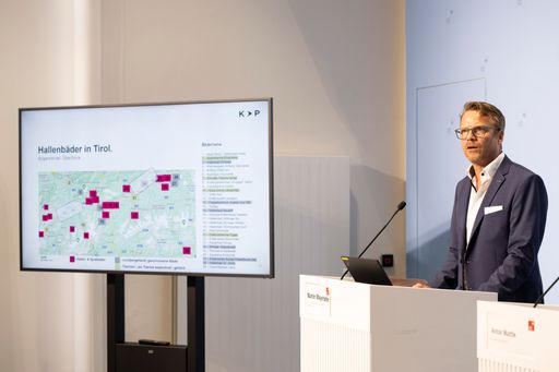 Vorschau Bild von Pressekonferenz des Land Tirols zur Bäderstudie