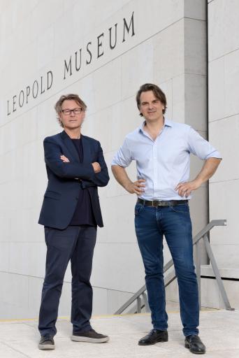 Hans-Peter Wipplinger und Moritz Stipsicz, Direktoren des Leopold
Museum © Leopold Museum, Wien 2021 | Foto: Ouriel Morgensztern
