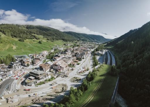  St. Anton am Arlberg am Dienstag, 20.August 2024: Die Lage
entspannt sich nach den Murenabgängen am vergangenen Freitag.
