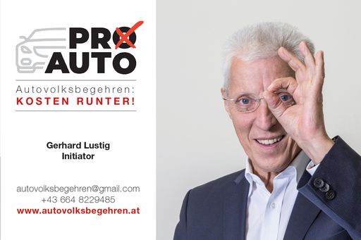 Initiator Autovolksbegehren Gerhard Lustig