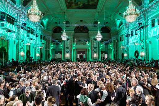 Vorschau Bild von Ballsaal voller Gäste beim Steirerball in Wien