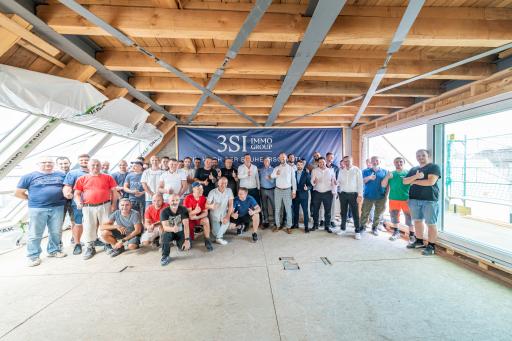 Another milestone: 3SI Immogroup celebrates the topping-out of the revitalization of old buildings