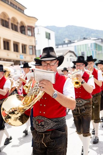  Blasmusikantinnen und -musikanten in Kufstein / Tirol