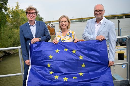  Hasenbichler, Gewessler, Bogensberger bei der neuen Lände
