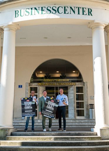 Michael Sternig (Obmann Tourismusverband Villach) Günther Albel
(Bürgermeister Villach) und Peter Peschel (Geschäftsführer der
Region Wörthersee Rosental)