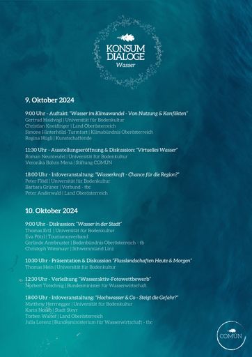 Vorschau Bild von Programm der "Österreichischen Konsumdialoge: Wasser"