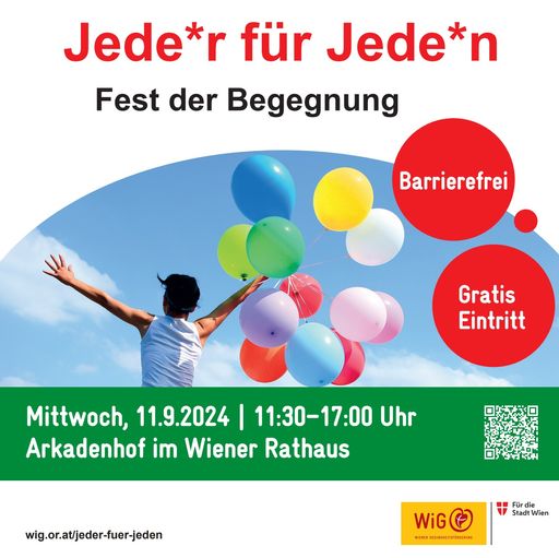 INVITATION September 11th: Vienna Health Promotion – WiG invites you to the Everyone for Everyone – Festival of Encounters in the Vienna City Hall | Vienna health promotion non-profit GmbH