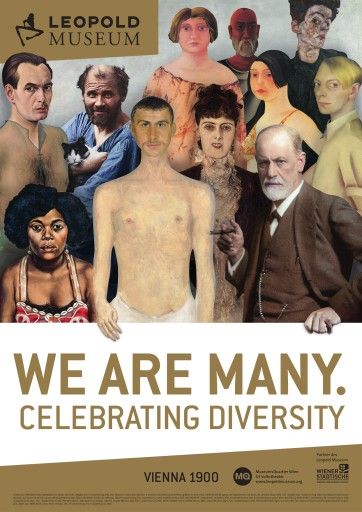 Vorschau Bild von Plakat zur Inititative "WE ARE MANY", Leopold Museum, Wien