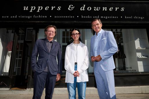 Wirtschaftsstadtrat Peter Hanke besuchte das geförderte
Unternehmen „uppers & downers“ in der Burggasse.