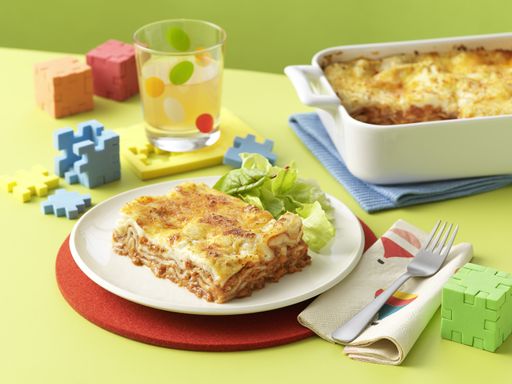 BIO-Lasagne, eine der 140 Voll-BIO-Speisen von GOURMET Kids