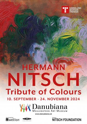  Plakat zur Ausstellung "Hermann Nitsch - Tribute of Colours"