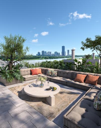 Vorschau Bild von Großzügige Außenbereiche mit Donaublick